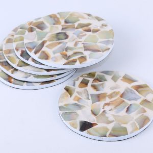 Round coaster set of 6