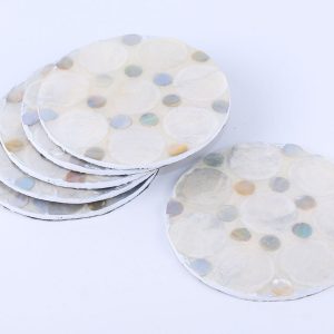 Round coaster set of 6