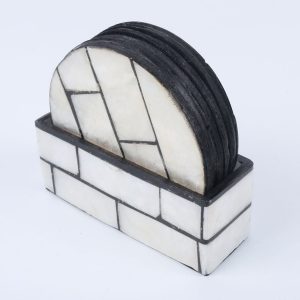 Round coaster with box set of 6