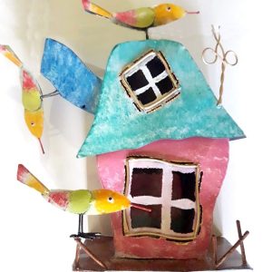 Birdhouse candle holderBirdhouse candle holder