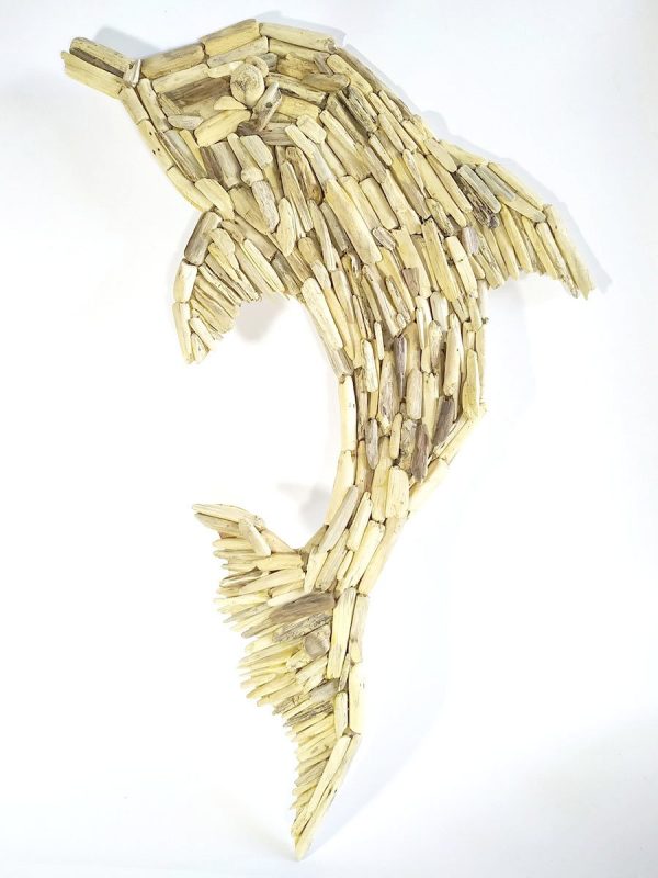Driftwood wall decoration Dolphin