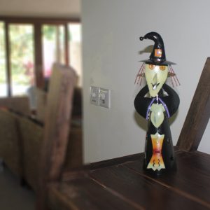 Witch as candle holder