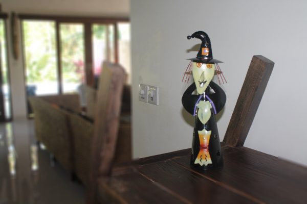 Witch as candle holder