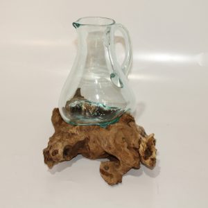 Jug on driftwood