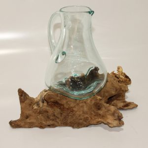 Jug on driftwood