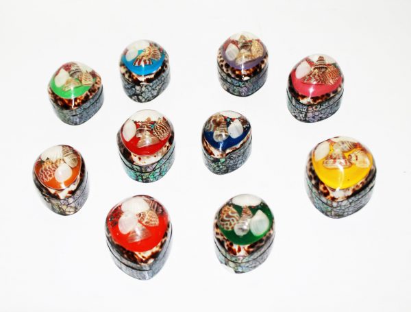 Small Jewelry Box With Resin (Pack of 10 mix color)