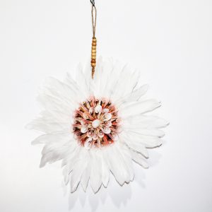 Hanging Shell Feather FlowerHanging Shell Feather Flower