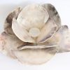 Shell flower candle holder
